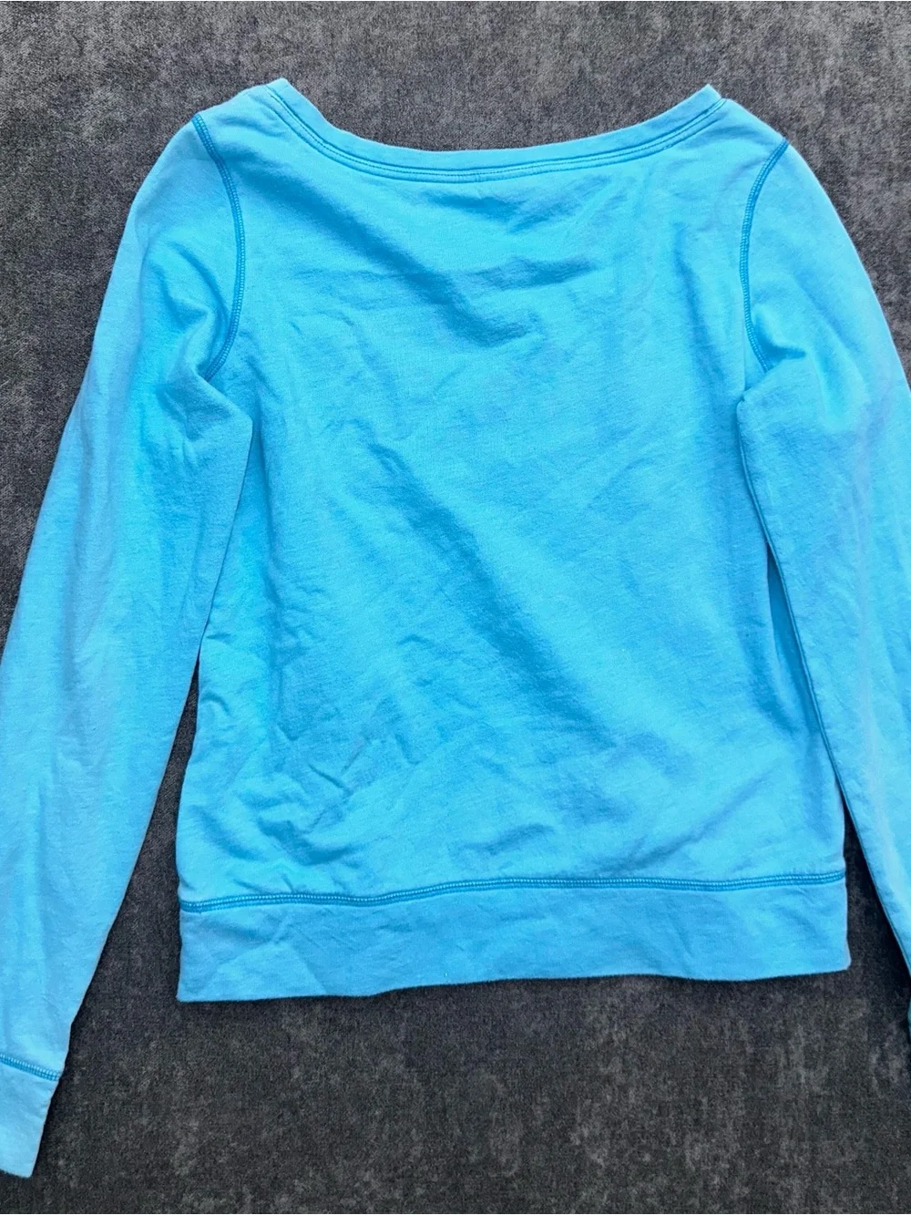 PINK Victoria's Secret Bright Blue Long-Sleeve Logo Tee & leggings (SET)